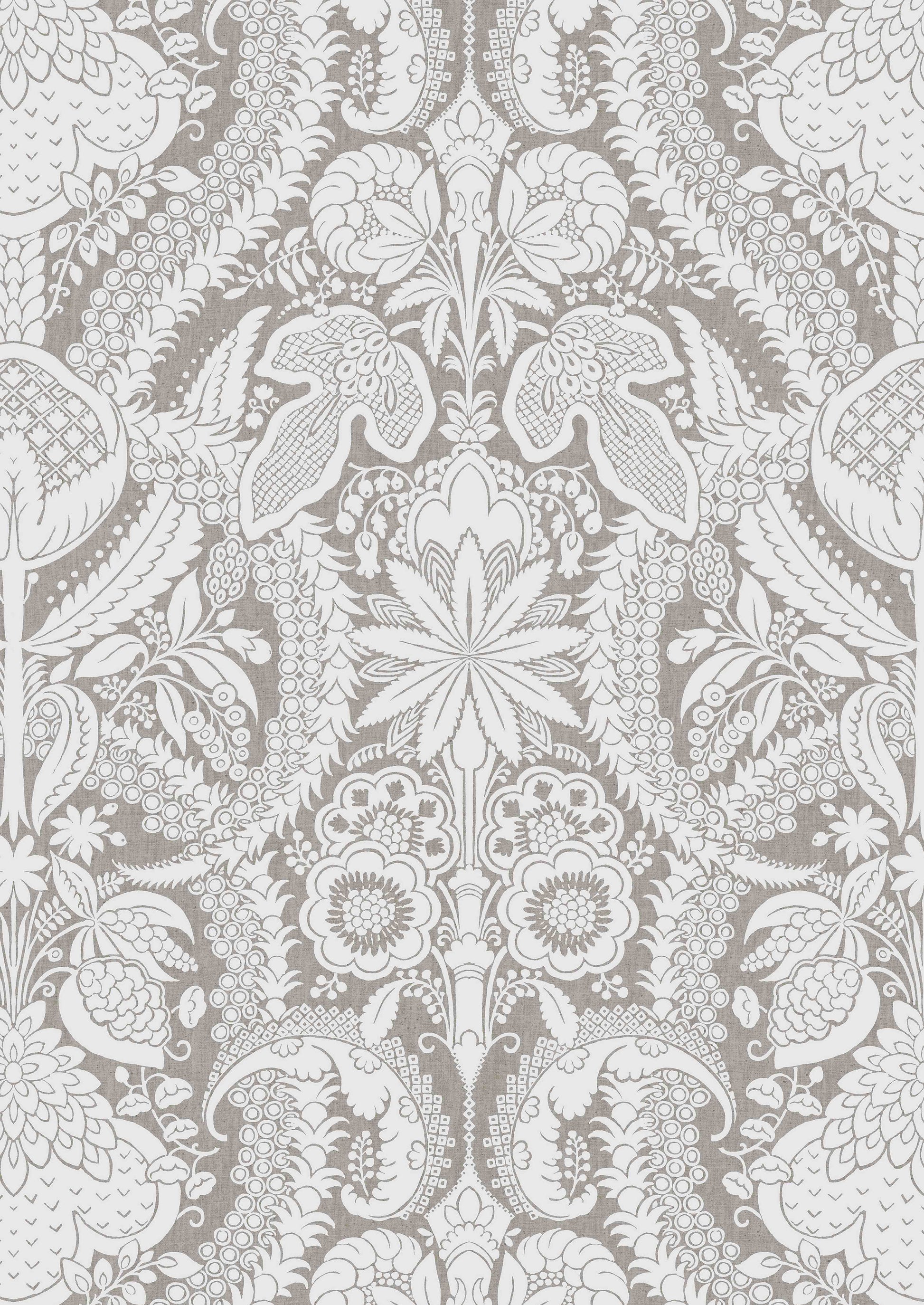 Hanbury Wallpaper - Gray - Lewis & Wood