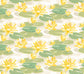 Waterlily Wallpaper - Linen & Amber - Ohpopsi