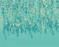 Cascading Willow Wallpaper - Turquoise - Ohpopsi