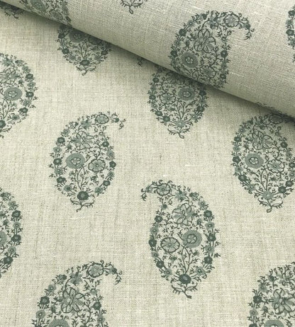 Jessamy Paisley Fabric - Gray