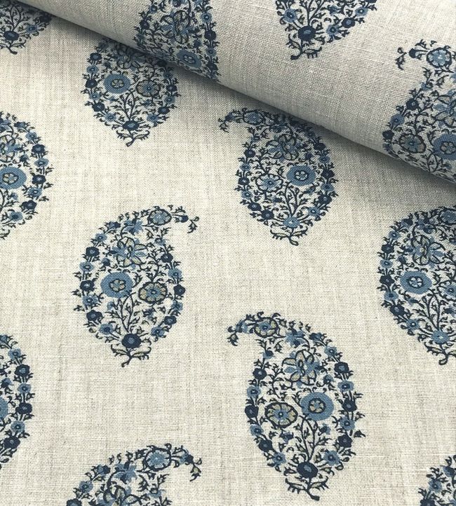 Jessamy Paisley Fabric - Blue