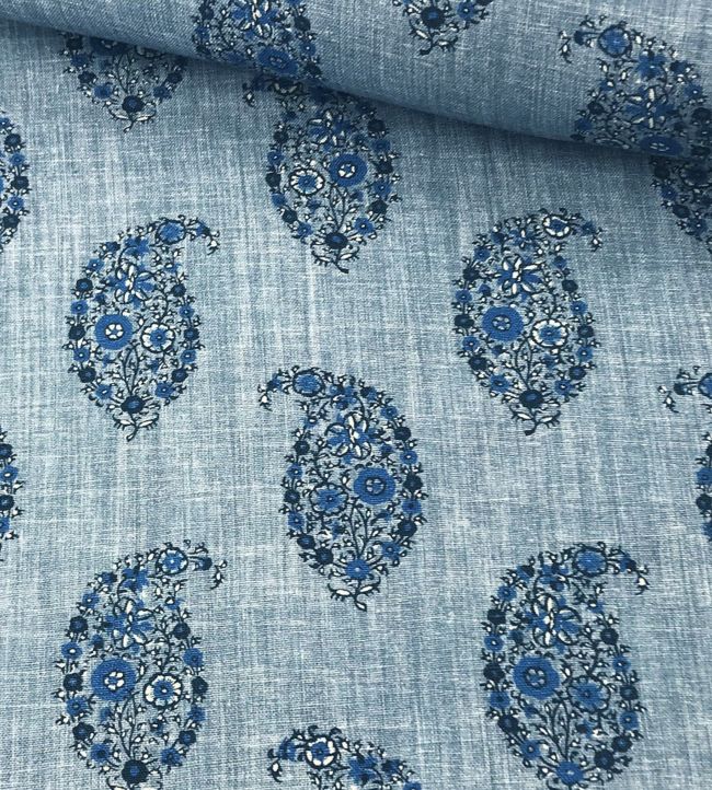 Jessamy Paisley Fabric - Blue