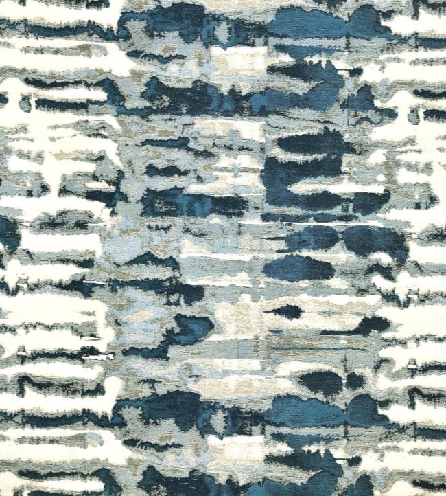 Ink Blot Fabric - Blue