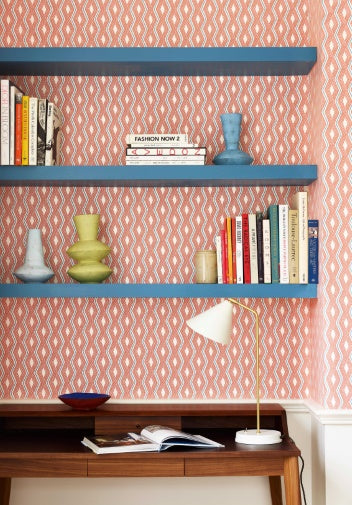 Pemba Wallpaper - Pink - Colefax & Fowler - Jane Churchill