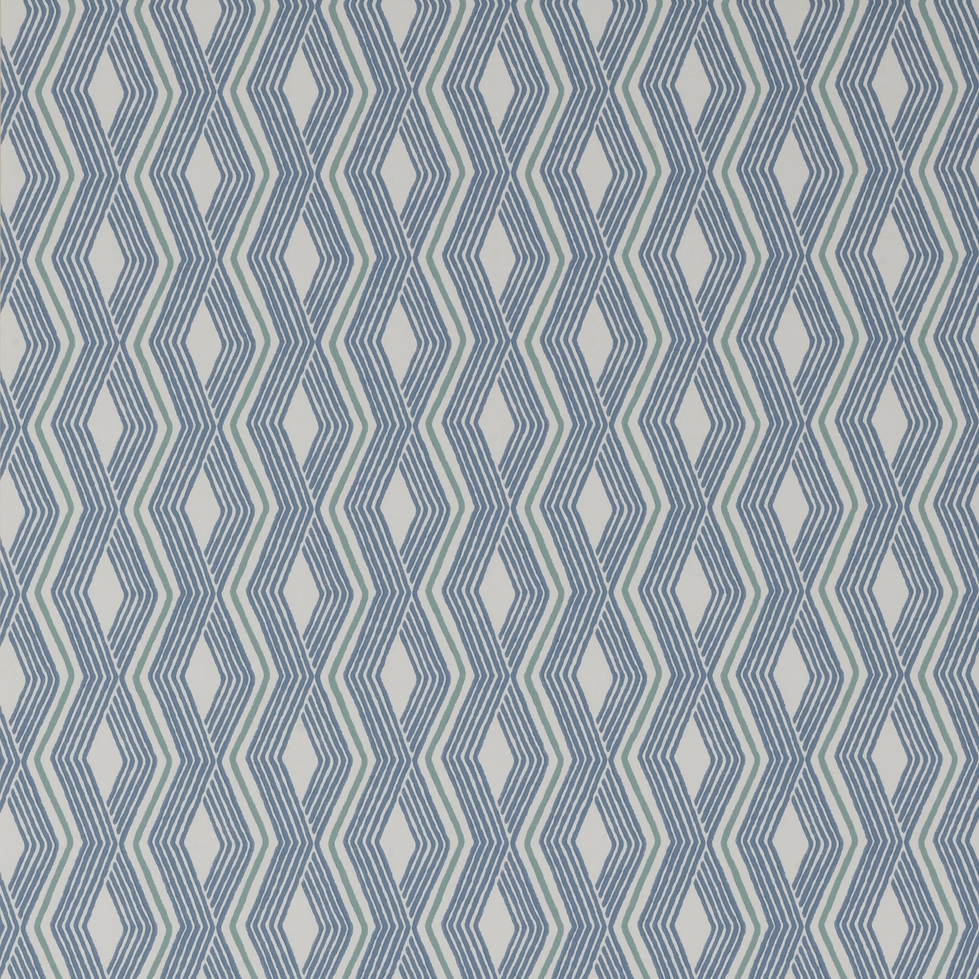 Pemba Wallpaper - Blue - Colefax & Fowler - Jane Churchill