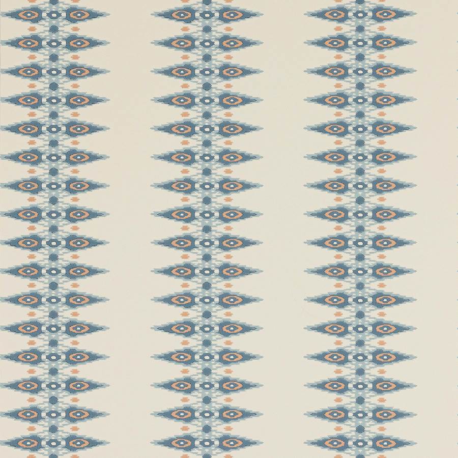 Priya Stripe Wallpaper - Blue - Jane Churchill