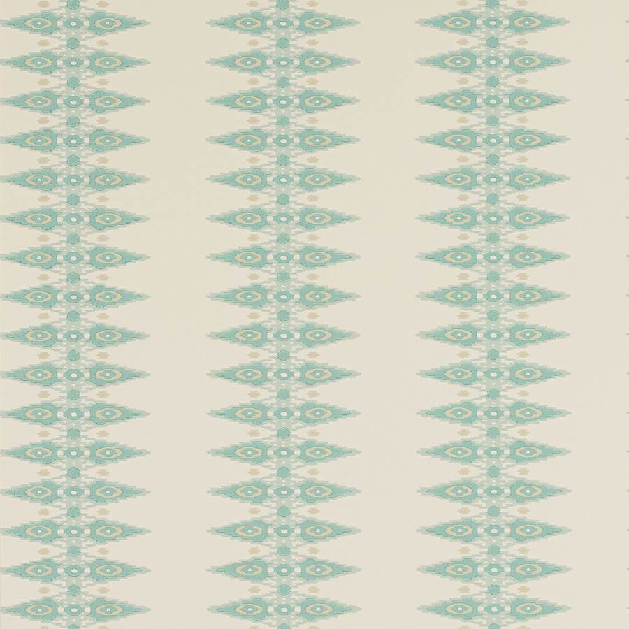 Priya Stripe Wallpaper - Teal - Jane Churchill