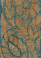 Kashmiri Copper Blue Fabric - Lewis & Wo