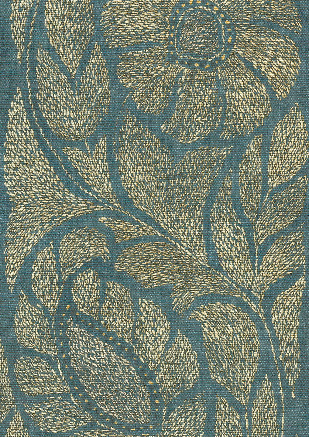 Kashmiri Marmara Gold Fabric - Lewis & Wo