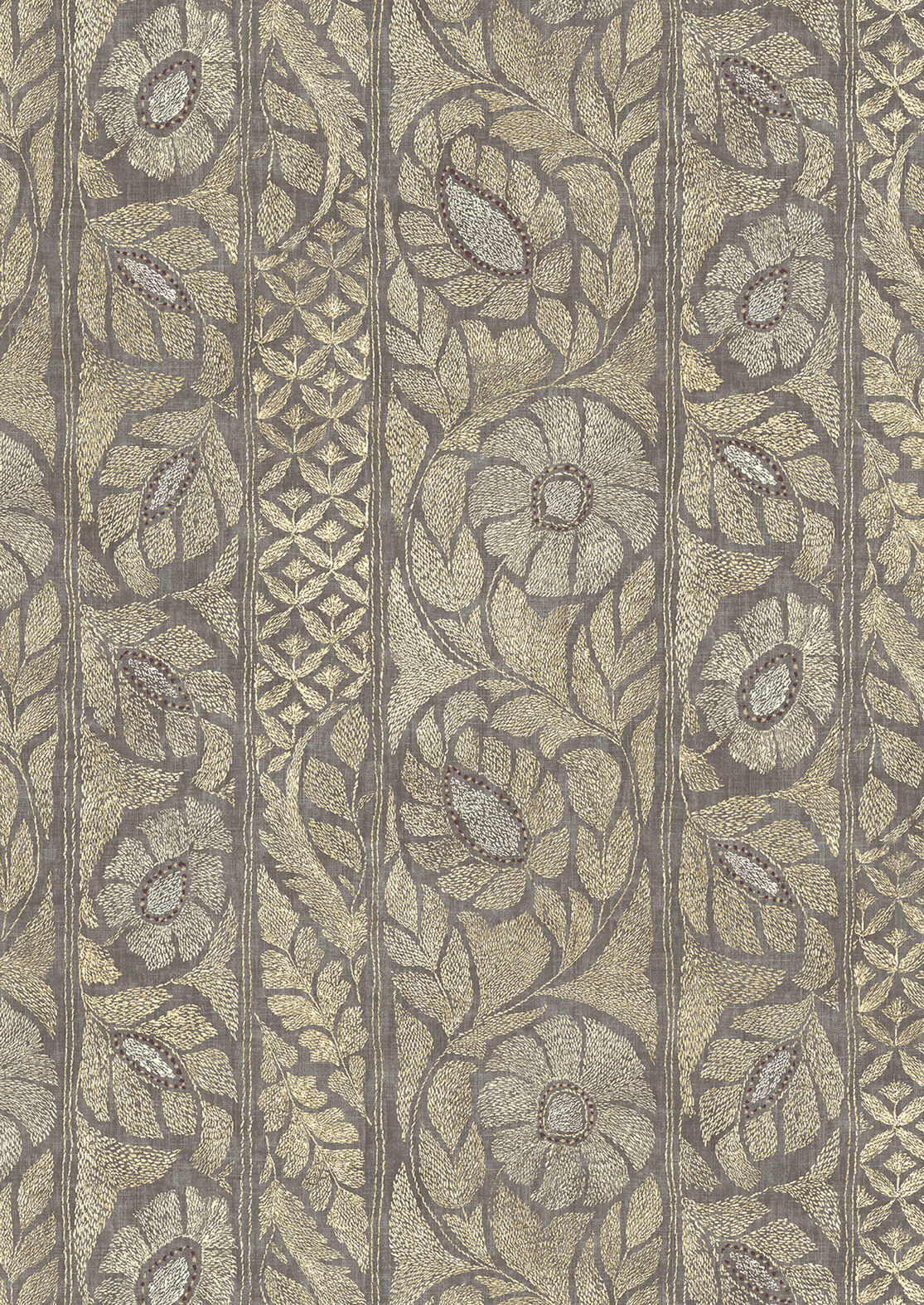 Kashmiri Pumice Gilt Fabric - Lewis & Wo