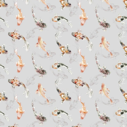 Koi Carp Amber Fabric