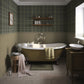 Heritage Tartan Wallpaper in Nettle Green and Vintage Cream - Lucie Annabel