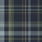 Heritage Tartan Wallpaper in Egyptian Blue and Mineral - Lucie Annabel