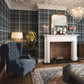 Heritage Tartan Wallpaper in Egyptian Blue and Mineral - Lucie Annabel