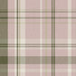 Heritage Tartan Wallpaper in Vintage Rose and Sage - Lucie Annabel