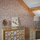 The Secret Squirrel Wallpaper in Rosewood - Lucie Annabel