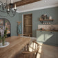 Mighty Oak Wallpaper in Steel Blue - Lucie Annabel