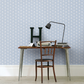 Love Birds Wallpaper - Cream/blue - Petronella Hall