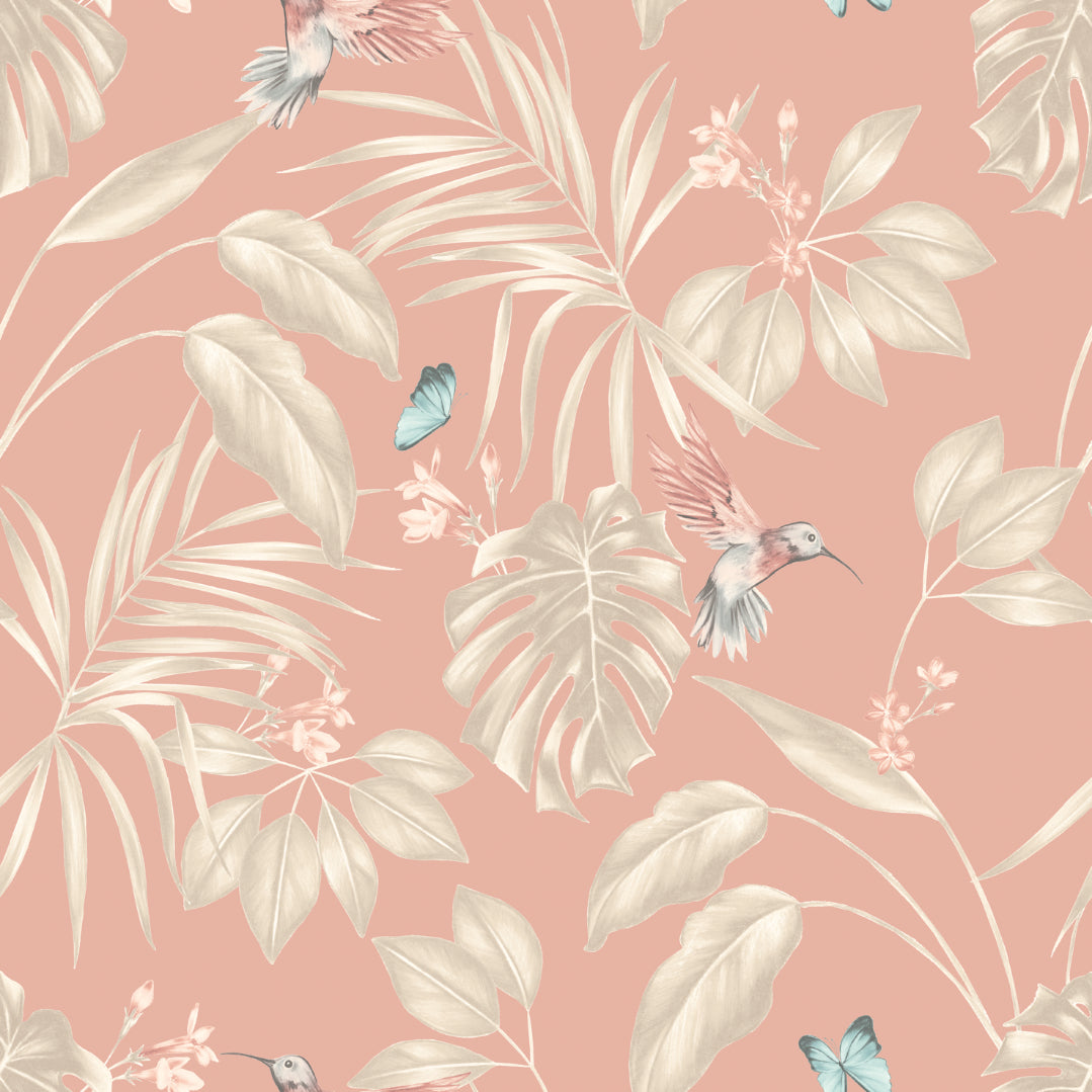 Hummingbird Wallpaper - Rosewood - Ohpopsi