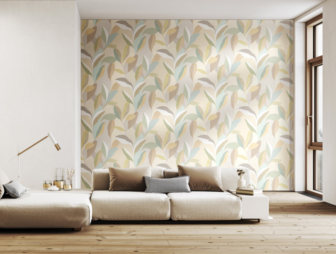 Riviera Wallpaper - Asparagus - Ohpopsi