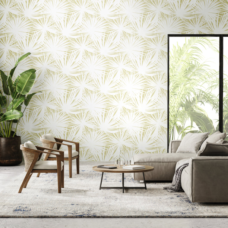 Palm Silhouette Wallpaper - Moss - Ohpopsi