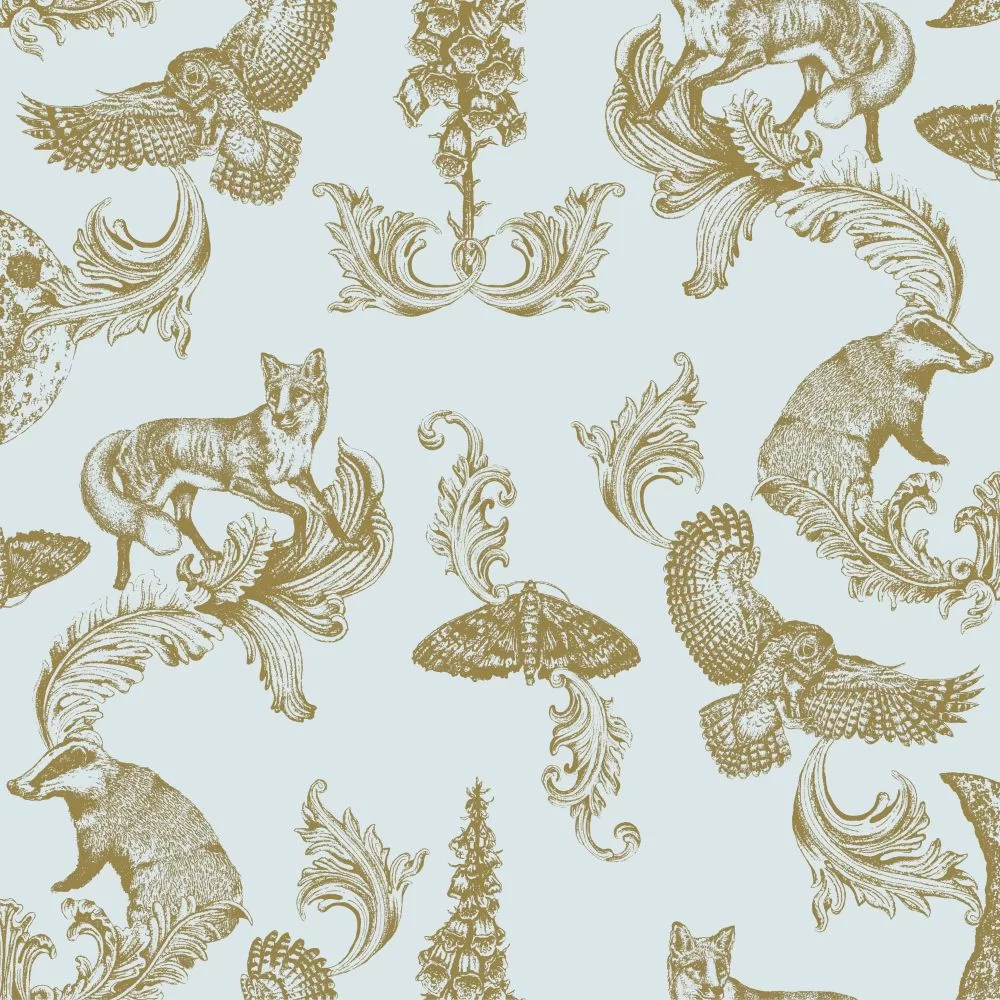 Dipped - Moonlight Wallpaper - Cream / Gold - The Graduate Collection