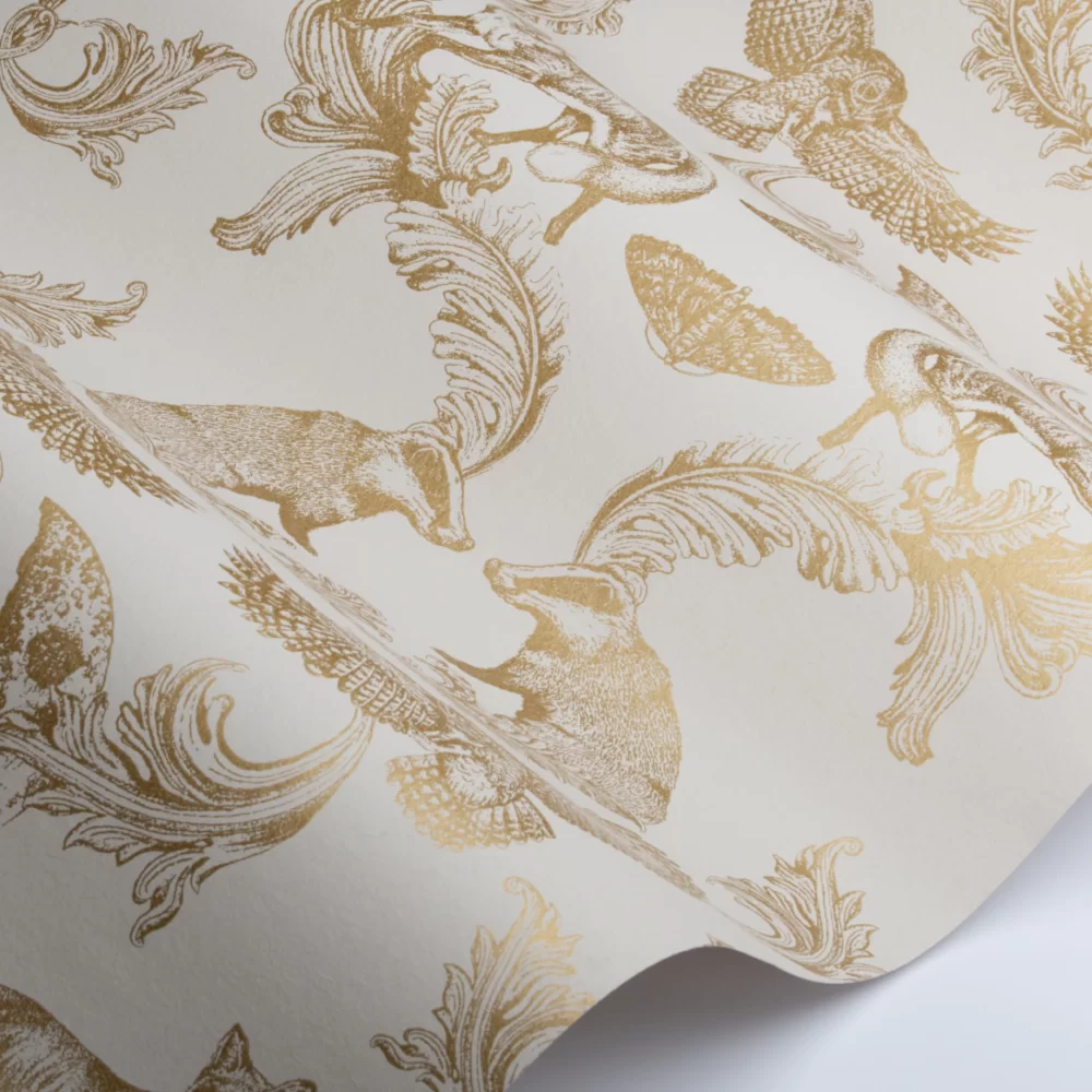 Dipped - Moonlight Wallpaper - Cream / Gold - The Graduate Collection