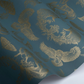 Dipped - Moonlight Wallpaper - Teal / Gold - The Graduate Collection
