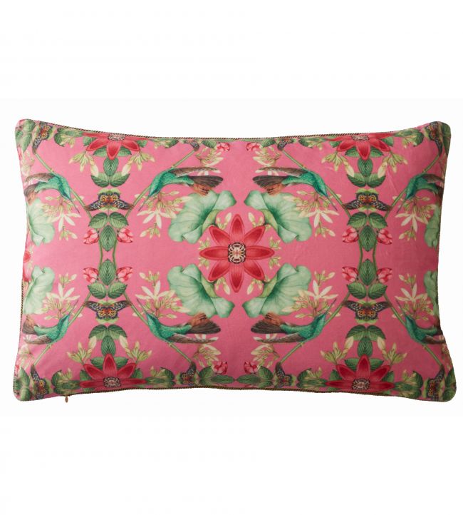 Wonderlust Tea Story Cushion - Gold - Clarke & Clarke