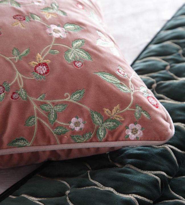 Wild Strawberry Cushion - Pink - Clarke & Clarke