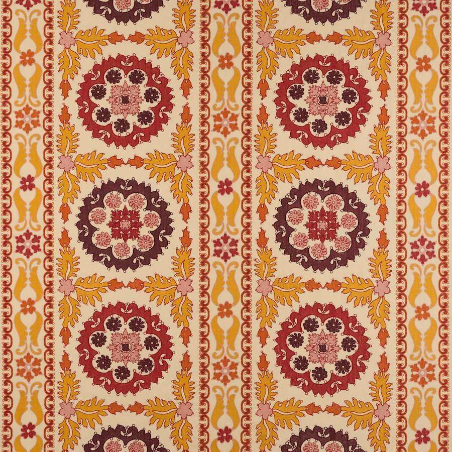 Kashan Fabric - Orange - Manuel Canovas