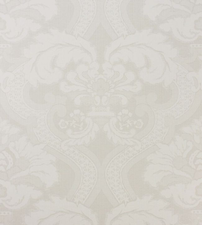 Meredith Wallpaper - White - Nina Campbell