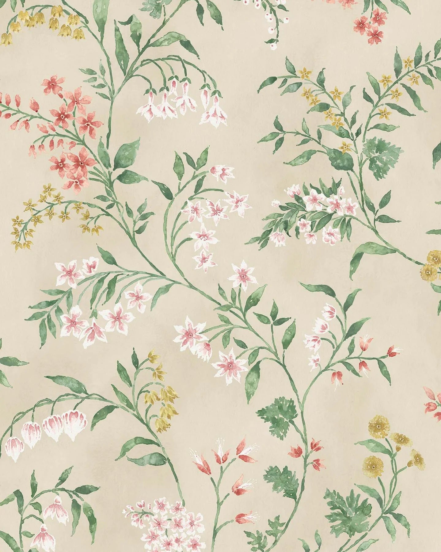 Almora Wallpaper - Green - Nina Campbell