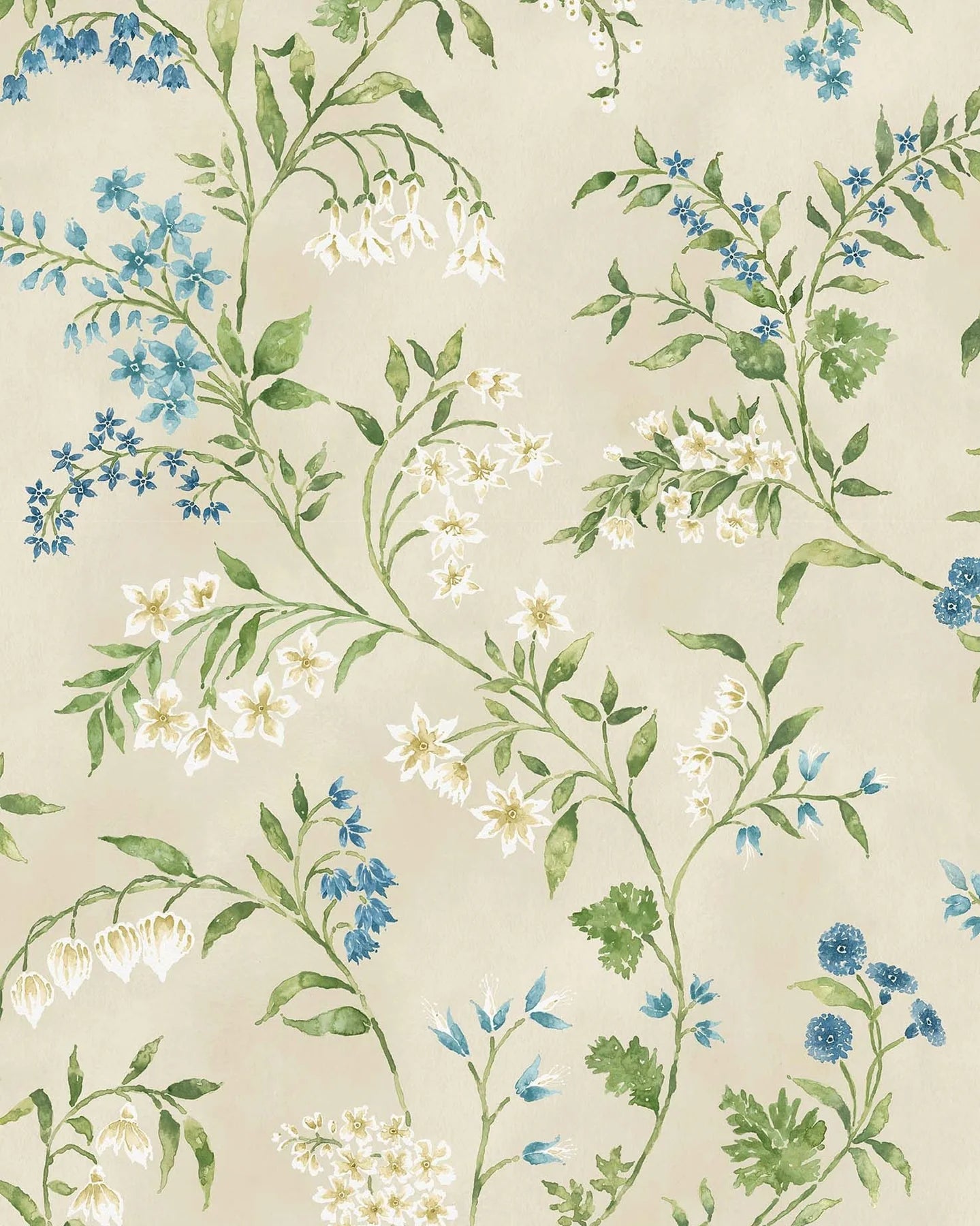 Almora Wallpaper - Green - Nina Campbell