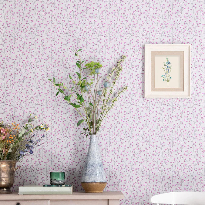 Ophelia Heather Wide-Width Room Wallpaper