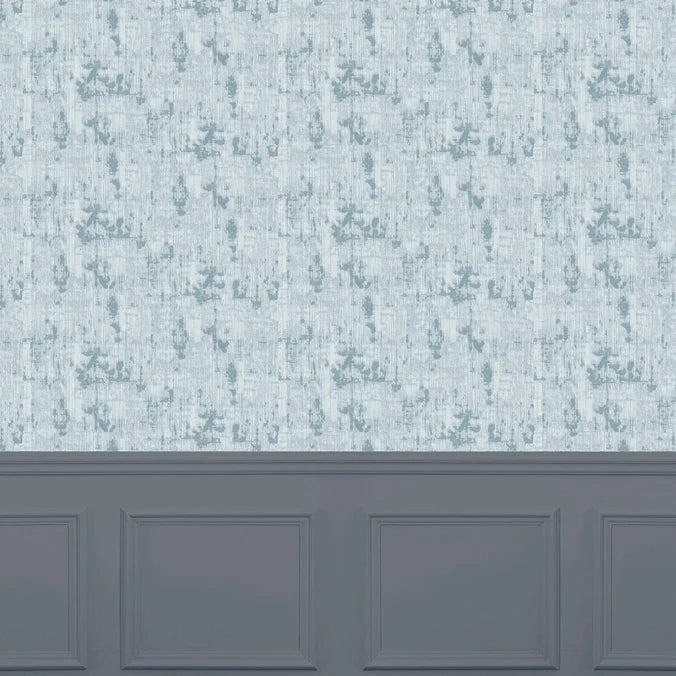 Orta Teal Wide-Width Room Wallpaper