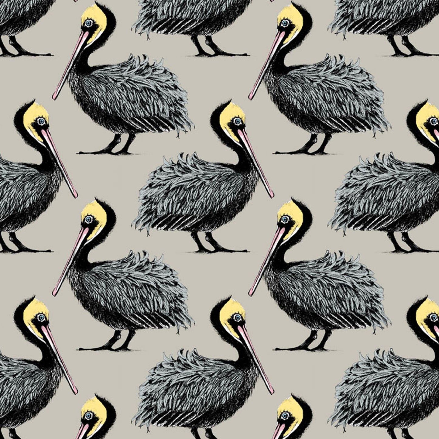 Pelican Fabric - Taupe - Petronella Hall