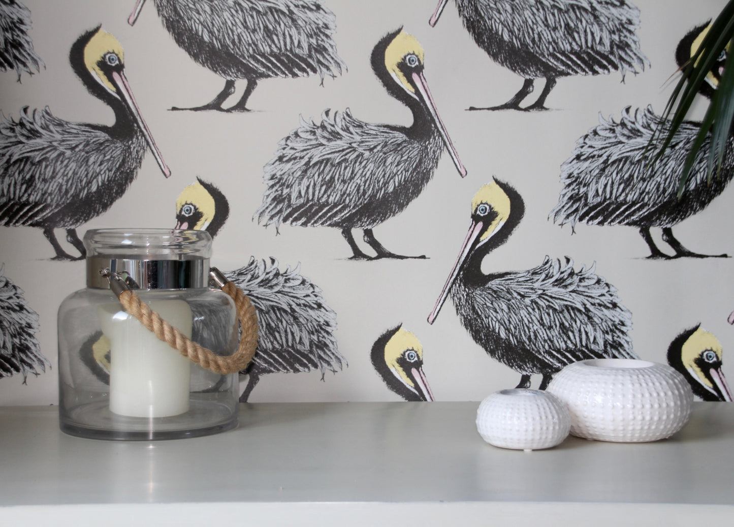 Pelican Wallpaper - Oyster - Petronella Hall