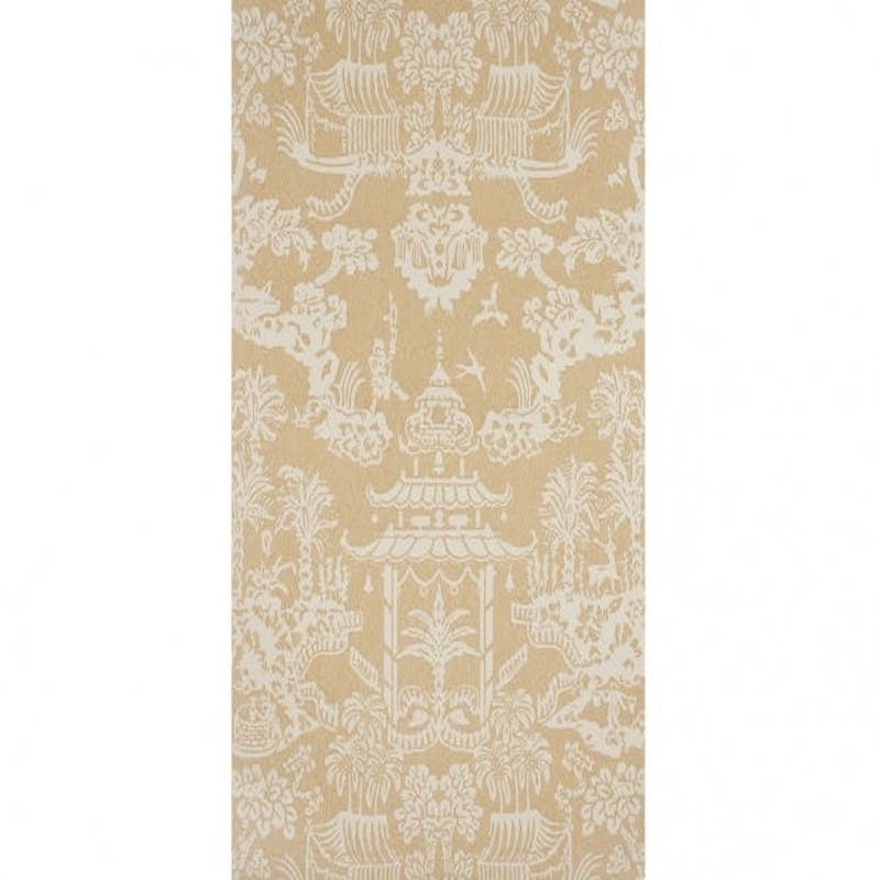 Lhasa Paper Tan Wallpaper - Brunschwig & Fils