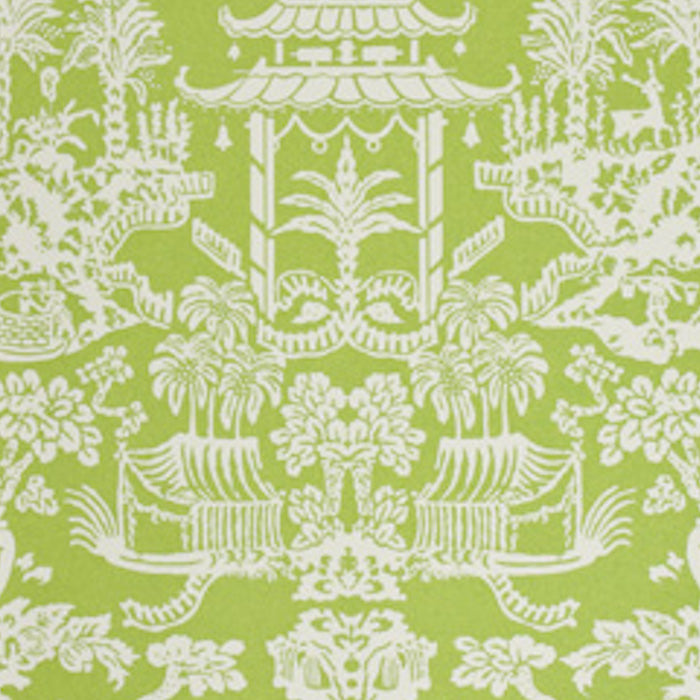 Lhasa Paper Green Wallpaper - Brunschwig & Fils