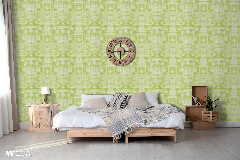 Lhasa Paper Green Wallpaper - Brunschwig & Fils