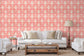 Palmette Coral Wallpaper - Brunschwig & Fils