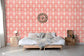 Palmette Coral Wallpaper - Brunschwig & Fils