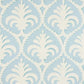 Palmette Aqua Wallpaper - Brunschwig & Fils