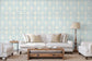 Palmette Aqua Wallpaper - Brunschwig & Fils