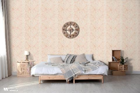 Les Touches Tangerine Wallpaper - Brunschwig & Fils