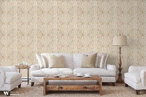 Les Touches Tan Wallpaper - Brunschwig & Fils