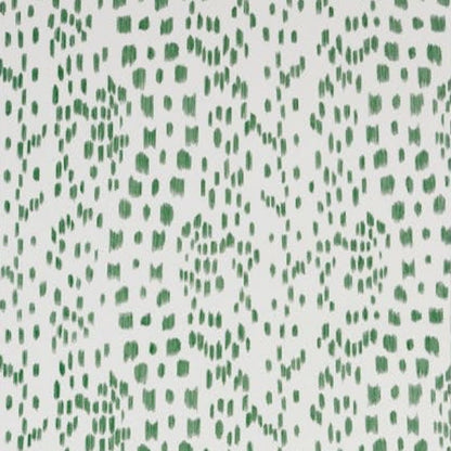 Les Touches Green Wallpaper - Brunschwig & Fils