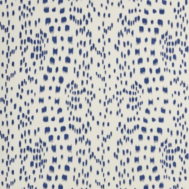 Les Touches Blue Wallpaper - Brunschwig & Fils