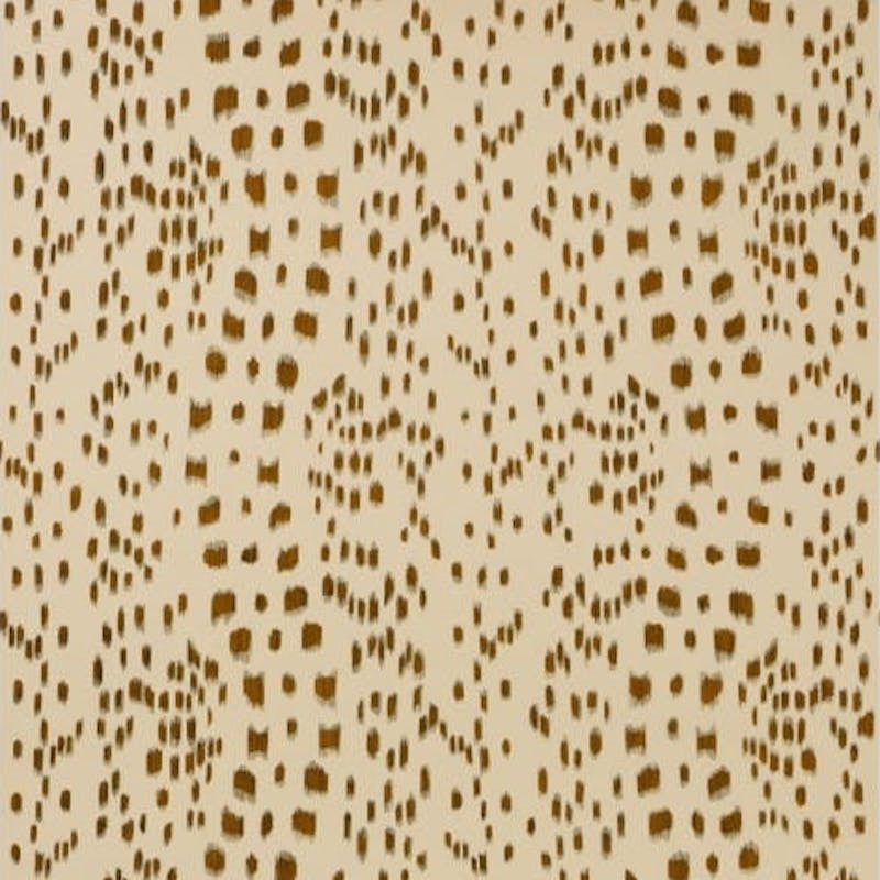 Les Touches Brown Wallpaper - Brunschwig & Fils